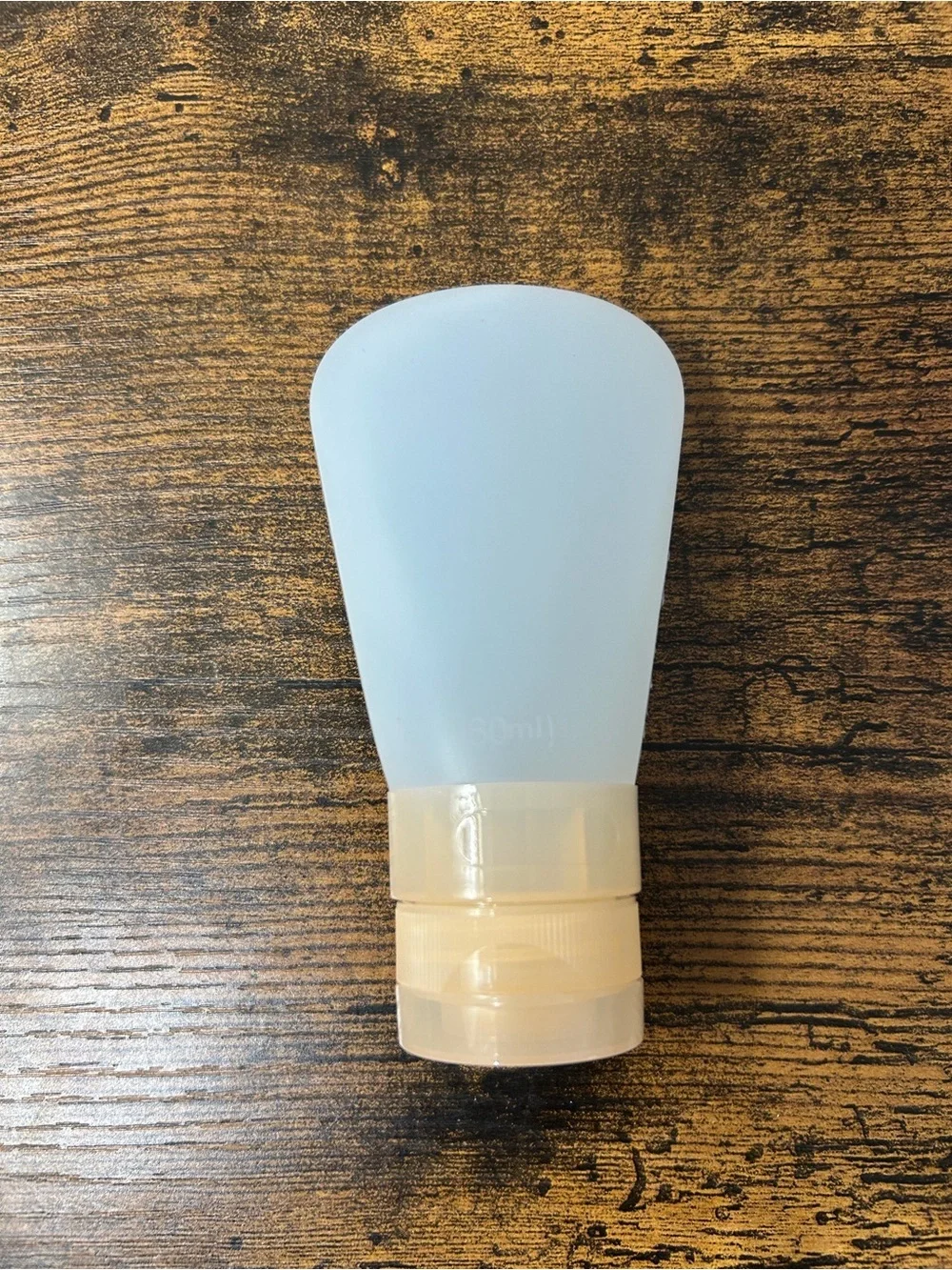 Travel Toiletry Bottle Set in Pastel Blue & Peach